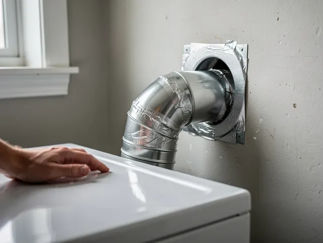 Solon Dryer Vent Cleaning expert performing professional dryer vent repair and installation in Solon