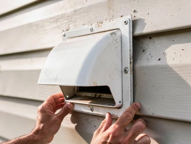 Solon Dryer Vent Cleaning technician delivering thorough residential dryer vent cleaning service in Solon